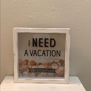 Picture frame coin holder